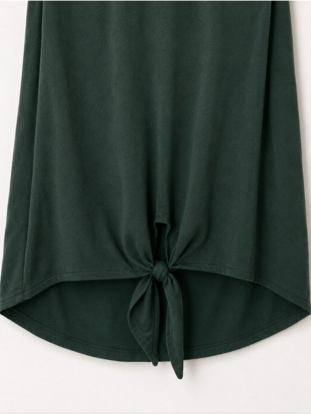 V Neck Tank Top Tie Front XS - Picture 3 of 4